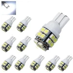 Jtech 10X T10 20-SMD Super Bright White Led Car Lights Bulb 194 168 2825 W5W. Fixed Price $15.76.