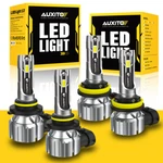 Auxito Combo 4 9005 + H11 Led Headlight Kit Bulbs High Low Beam White 80000LM. Fixed Price $35.99.