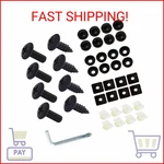 Gkmow 8 Sets Rustproof License Plate Screws Kit, Anti-vibration Anti-theft Car. Fixed Price $11.47.