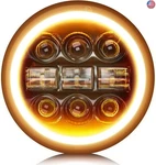Co 5-3/4 5.75 Inch Led Halo Motorcycle Headlight Hi/lo Beam White/amber. Fixed Price $107.40.