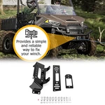 Utv Winch Mounting Brackets For Polaris Ranger 400 500 570 800 Etx Ev Midsize. Fixed Price $59.99.