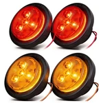 New Sun Ultimate 4 Pack 2.5" Led Trailer Marker Lights, Amber & Red, Water. Fixed Price $46.22.