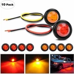 10PCS 3/4 Round Led Front Rear Side Indicator Bullet Marker Light For Truck Car. Fixed Price $11.99.