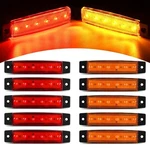Nilight 6 Led Amber Red 3.8 Inch Side Marker Lamp For 12V Truck Trailer. Fixed Price $15.49.