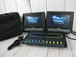 Kawasaki Twin Dvd Mobile Video System 7" Dual Player PVS2970S Great Condition. Fixed Price $69.99.