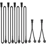 Hobaoyee 4PCS 40 Inch 4PIN Extension Cords And 2PCS 2-WAY Splitters For Led M.... Fixed Price $12.15.