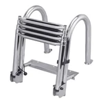 Whitewater B00351PL-WS -rear Entry Folding Pontoon Boat Ladder 304 Ss Step. Fixed Price $229.99.
