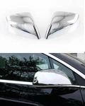 Car Accessories Fit For Tesla Model Side Mirror Cover Real 3K240G Chrome. Fixed Price $117.43.