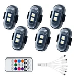 1PCS Wireless Led Lights For Car With Remote Control, High Brightness Black. Fixed Price $7.70.