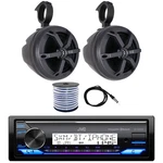 Jvc Marine Stereo Receiver, 2X 6.5" 100W Speakers W/ Pods, Wire, Antenna. Fixed Price $364.99.