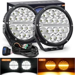 Nilight Led Offroad Driving Lights With Amber Drl 7 Inch Round 90W IP68 Combo. Fixed Price $189.99.