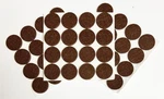 48 Pcs Self Adhesive 1 Inch Round Felt Furniture Pads Brown Protection. Fixed Price $16.22.