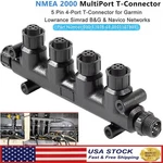 For Garmin Lowrance Simrad B &g Nmea 2000(N2K) 4-PORT Multiport (tee)t-connector. Fixed Price $27.85.