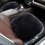 20INCHS 2PIECES Fluffy Genuine Sheepskin Seat Covers For Carbon Black. Fixed Price $78.25.