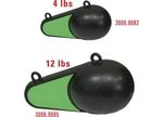 Extreme Max 3006.9085 Coated Keel-style Downrigger Weight 12 Lbs W/green Flash. Fixed Price $62.73.