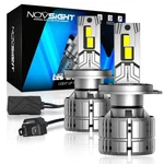 Novsight 9003 H4 40000LM Led Headlight Bulbs Kit High-low Beam 200W 6500K White. Fixed Price $69.99.