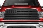 Custom Aftermarket Steel Grille Kit For 2009-2012 Dodge Ram 1500 American Flag. Fixed Price $399.95.