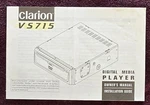 Clarion VS715 Oem Owners Installation Guide * 24 Pages. Fixed Price $19.90.
