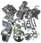 Sbc Chevy Alum Belt Pulley W/bracket Kit & Long Water Pump Alternator Ps. Fixed Price $490.00.