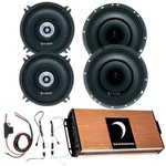 Diamond Audio MICRO4V2 Amplifier + MP525/MP654 Horn Speakers & Install Wiring. Fixed Price $1281.99.