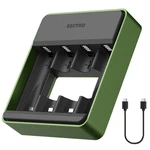 Recyko Aaa Nimh Battery Charger, 4 Bay Gray & Green. Fixed Price $28.76.