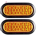 Qty - 6" Oval 24 Led Recessed Amber Strobe Light + Grommet Waterproof Dot/sae. Fixed Price $30.45.