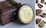 God My Guide Brass Compass Gift With Display Box - Engraved Scripture. Fixed Price $51.39.