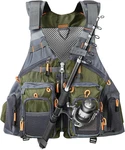 Fly Fishing Vest For Women Adjustable Strap With Mesh Shoulder Pad Multi Poc. Fixed Price $57.90.