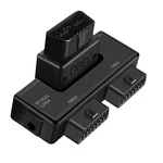 Obdii Splitter With Rotatable Male Port, Full 16 Pin To 2 Black. Fixed Price $32.85.