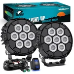 Nilight Led Pod 2 Pcs 4.1 Inch 45 W 9 Round Hyper Flood Beam Offroa.... Fixed Price $86.94.