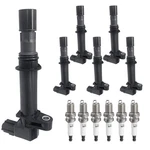 Jeep Dodge 3.7L V6 2002-2008 Ignition Coil Pack UF270 Spark Plug Kit Set. Fixed Price $70.54.