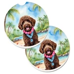 Carolines Treasures DAC6462CARC 2.5 X In. Labradoodle Luau Cup Holder Car.... Fixed Price $21.06.