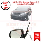 Kool Vue TY132EL Mirror Textured Black Left Side For 2011-2014 Toyota Sienna. Fixed Price $60.99.