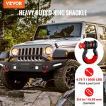 Vevor 3/4" D-ring Shackle, Pack Alloy Steel Shackles 62832 Lbs (28.5 Ton) Brea. Fixed Price $24.27.