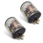 Pack 12V 2-PIN Electronic Relay Turn Signal Flasher Plug Three Prong Round .... Fixed Price $14.84.