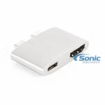 Cordless Dual Type-c To Hdmi Adapter 4K Usb-c Hub With Charging For Macbook Pro. Fixed Price $21.99.