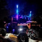 Kemimoto 2PCS 4FT Whip Light Spiral Antenna 366 Modes W/flag&remote For Atv Utv. Fixed Price $79.99.