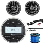 Jbl PRV-175 Marine Gauge Receiver, 2X 6.5" 225W Speakers, Adapter, Antenna, Wire. Fixed Price $284.99.