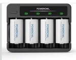 Powerowl Rechargeable D Batteries With 2 Bay Battery Charger, Usb Quick Charging. Fixed Price $28.33.