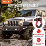 Vevor 3/4" D-ring Shackle, Pack Alloy Steel Shackles 62832 Lbs (28.5 Ton) Brea. Fixed Price $23.15.