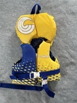 Connelly Infant Toddler Near-shore Buoyant Life Vest Yellow Blue Up 30 Lbs. Fixed Price $10.00.