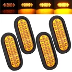 4PCS 6" Inch Oval Amber Led Strobe Lights 24 Recessed Mount With Flash. Fixed Price $61.04.