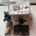 Pyle PLCM7500 Tft Lcd Suction Cup Monitor With License Plate Mount Camera. Fixed Price $37.99.