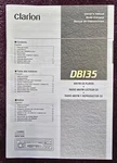Clarion DB135 Oem Owners Manual * 37 Pages In English, French And Spanish. Fixed Price $19.90.