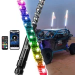 Kemimoto Pair 4FT Whip Lights Spiral Antenna For Polaris Rzr Can Am X3 Commander. Fixed Price $78.89.