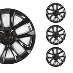 18 For Tesla Model 3 2020-2024 Hubcap Abs Inch Gloss Bright Bla. Fixed Price $193.00.