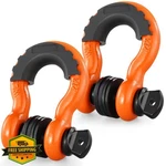 Vevor 3/4" D Ring Shackle Orange Towing Winch Recovery 62832 Lbs. Fixed Price $34.99.