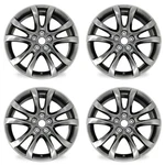 19" Set Of New Dark Hyper Silver Wheels For 14-17 Mazda Oem Quality 64958C. Fixed Price $809.96.