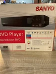 Sanyo Dvd Player Model #FWDP105A- Black With Cables.. Fixed Price $21.99.