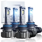 Bulb, 52000LM Super Bright 6500K Bulbs With Fan, IP68 Waterproof, Pack 4 (.... Fixed Price $81.89.